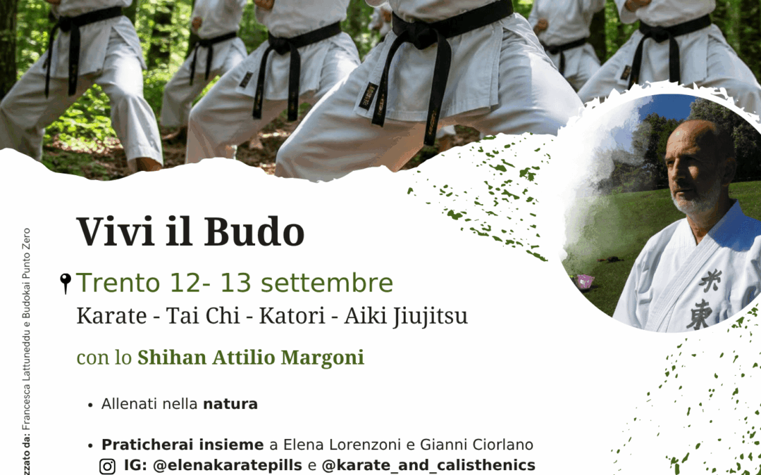 Vivi il Budo a Trento: Stage Immersivo di Arti Marziali nella Natura con lo Shihan Attilio Margoni (12-13 Settembre)